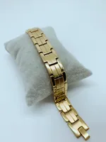 Gold plated stainless steel bracelet