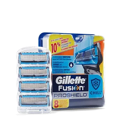 Fusion Proshield Blue Razor Blades (8-Pack)