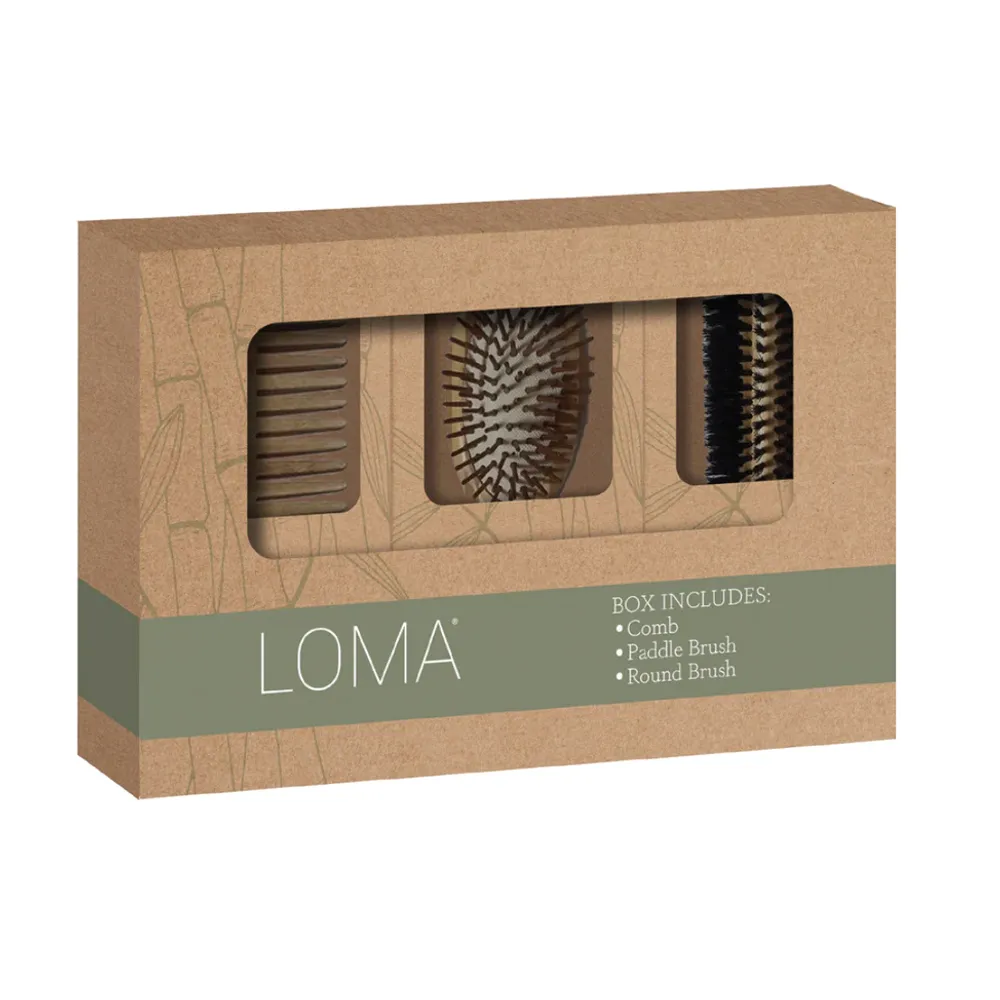 Bamboo Comb & Brush Set