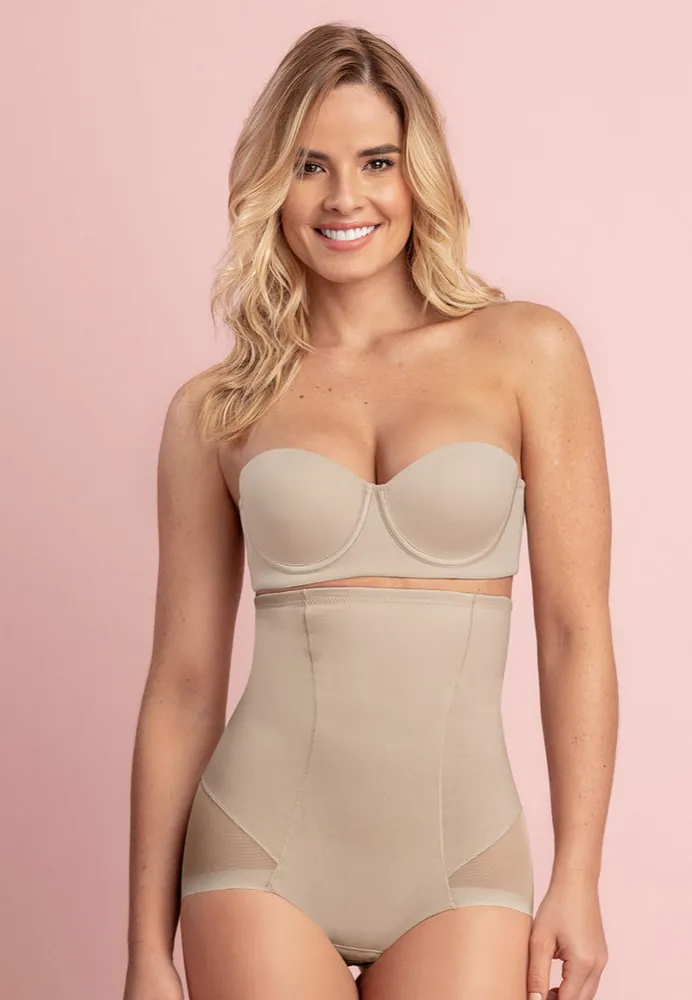 Shapeupstores High Compression Girdle Mid Thigh With Bra - Hooks