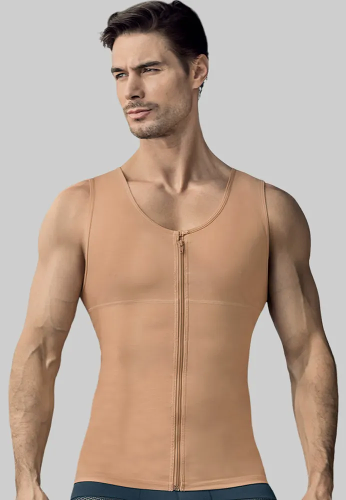 Shapeupstores Men's Firm Body Shaper Vest with Back Support Max