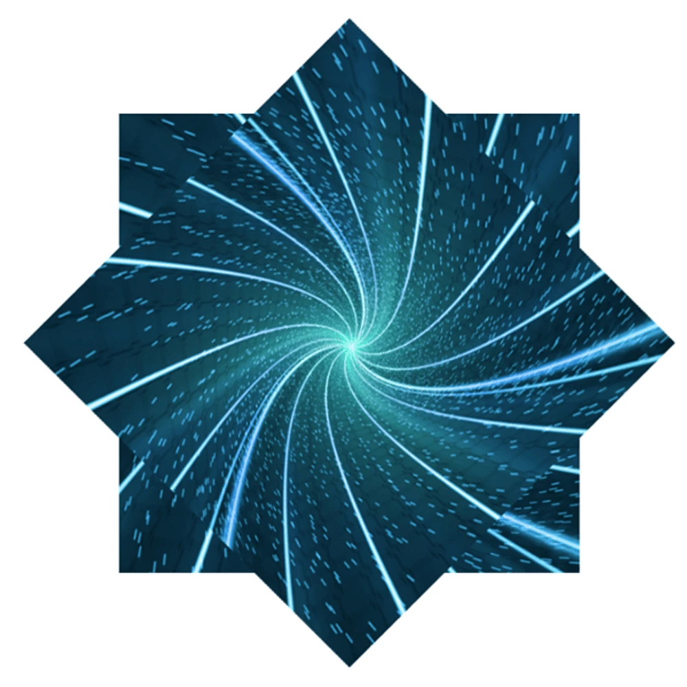 StarFlicks Space Designs Spinning Star Multi Color