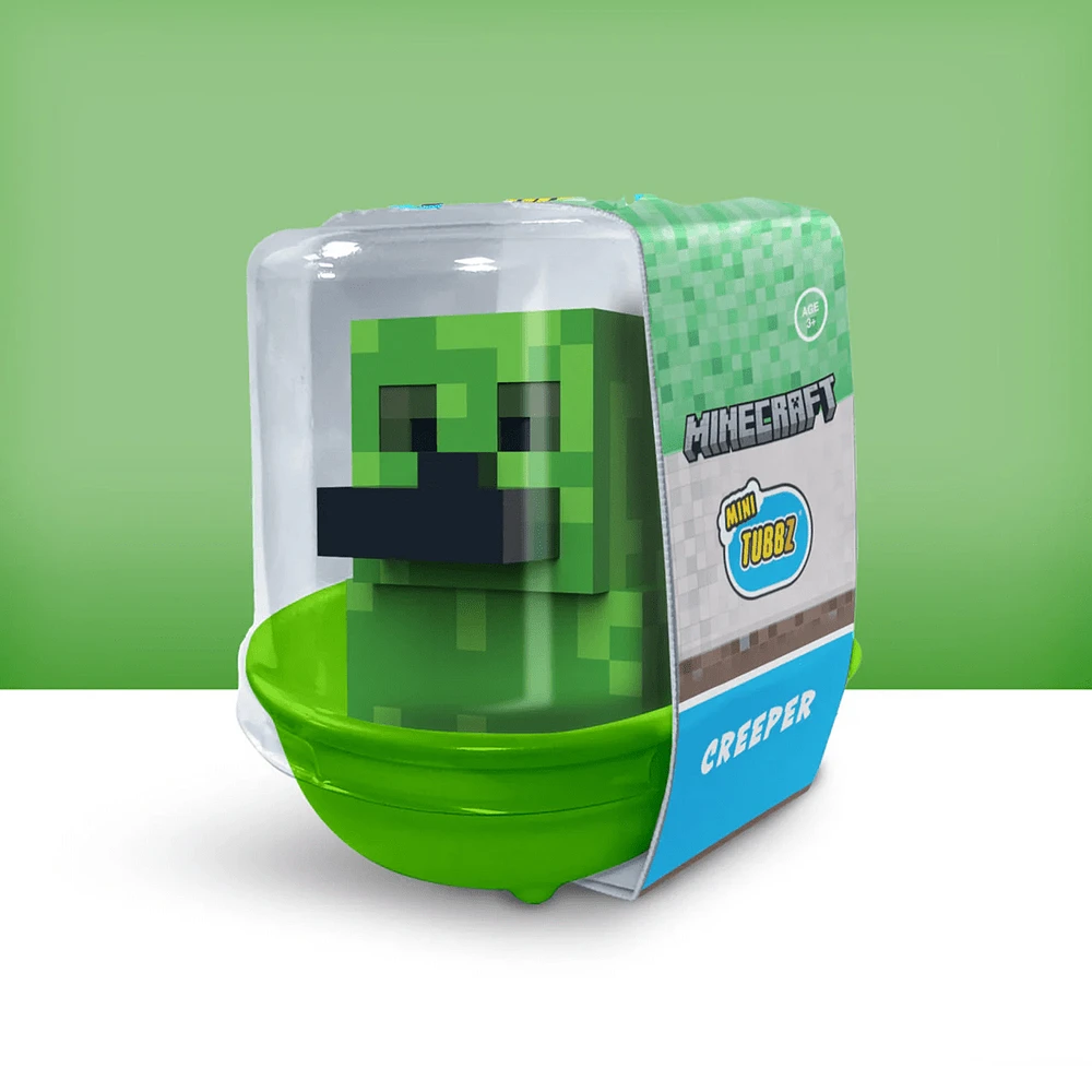 TUBBZ: Minecraft - Creeper Rubber Duck Figure (Mini Edition)