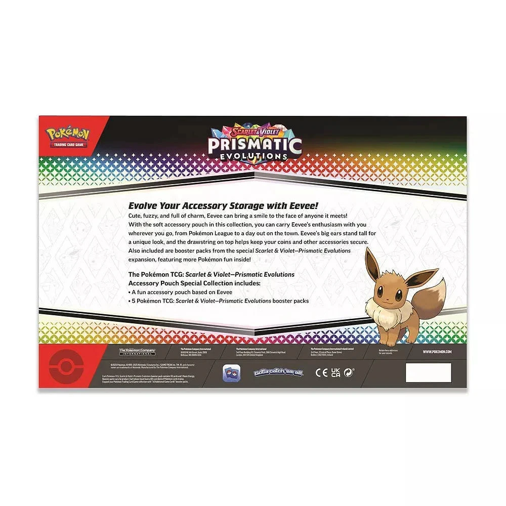 Pokémon TCG: Scarlet & Violet Prismatic Evolutions Accessory Pouch Special Collection