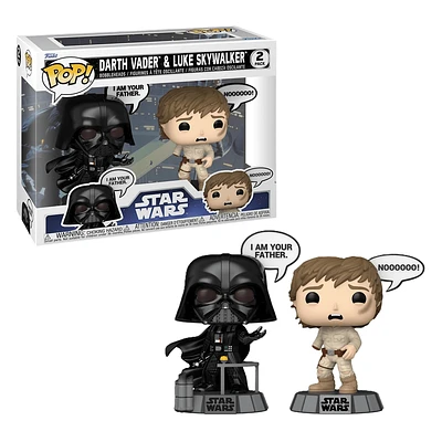 Funko Pop! Star Wars: Darth Vader & Luke Skywalker 2-Pack