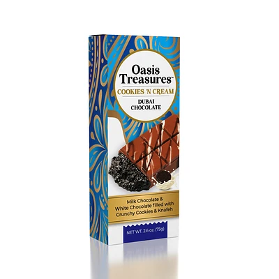 Dubai Chocolate Bar Cookies 'N Cream by Oasis Treasures (75g)