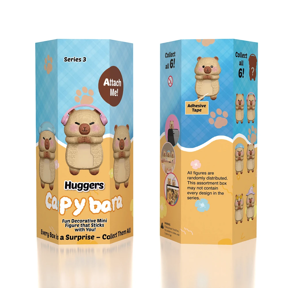 Capybara Huggers: The Phone Hugging Animals Series 3 Collectable Figurine Blind Bag (1pc)