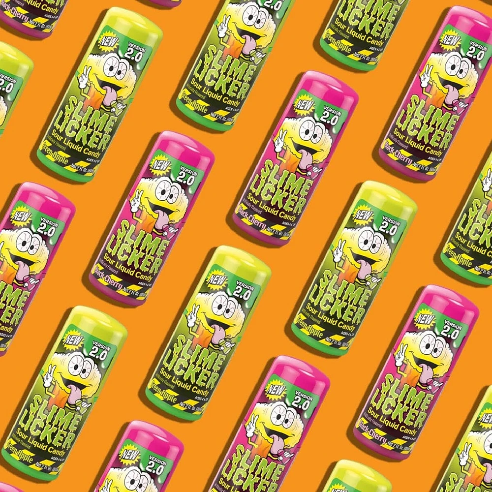 Toxic Waste: Slime Licker 2.0 Version - Green Apple & Black Cherry Roller (Ships Assorted)