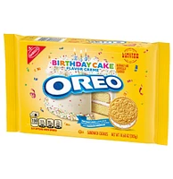 OREO Golden Birthday Cake Creme Sandwich Cookies (10.68oz)