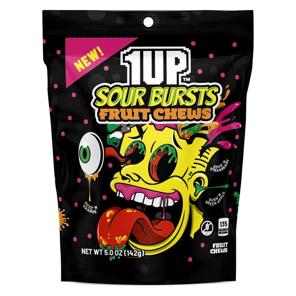 1UP: Sour Bursts Fruit Chews Orange Pack
