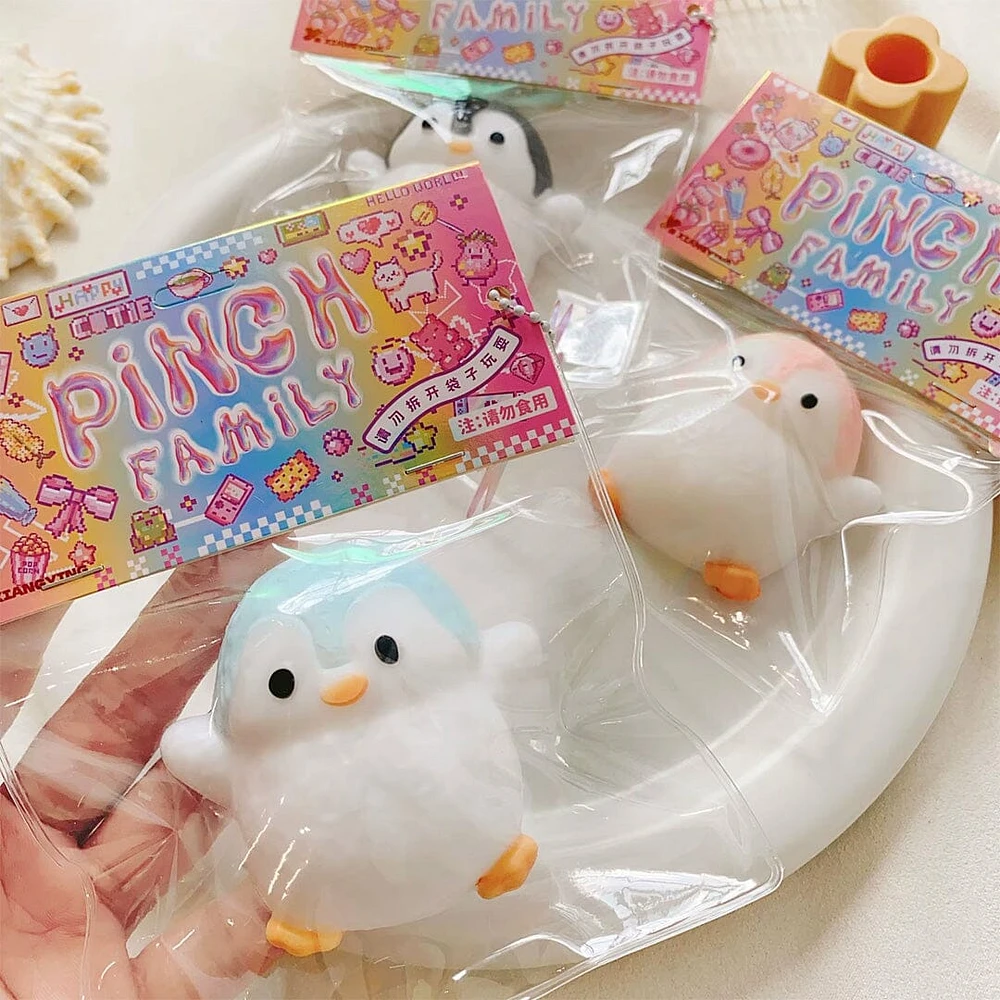 Pinch Family: Taba Squishy Penguin Fidget (Assorted Styles)