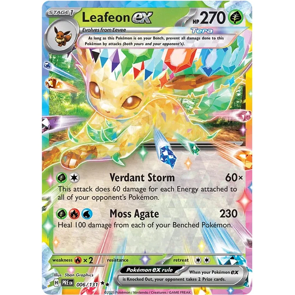 Pokémon TCG: Scarlet & Violet Prismatic Evolutions Factory Sealed Booster Box (6 Packs)