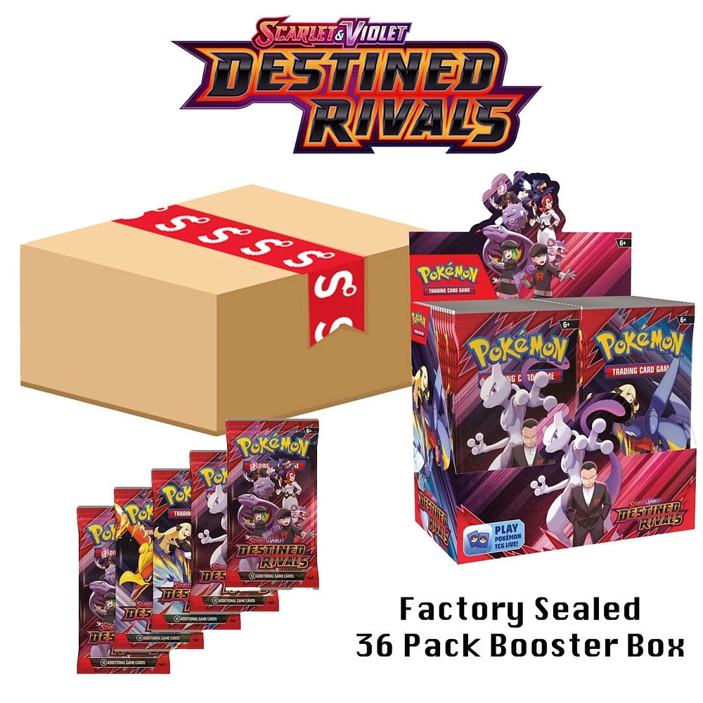 Pokémon TCG: Scarlet & Violet Destined Rivals Factory Sealed Booster Box (36 Packs)