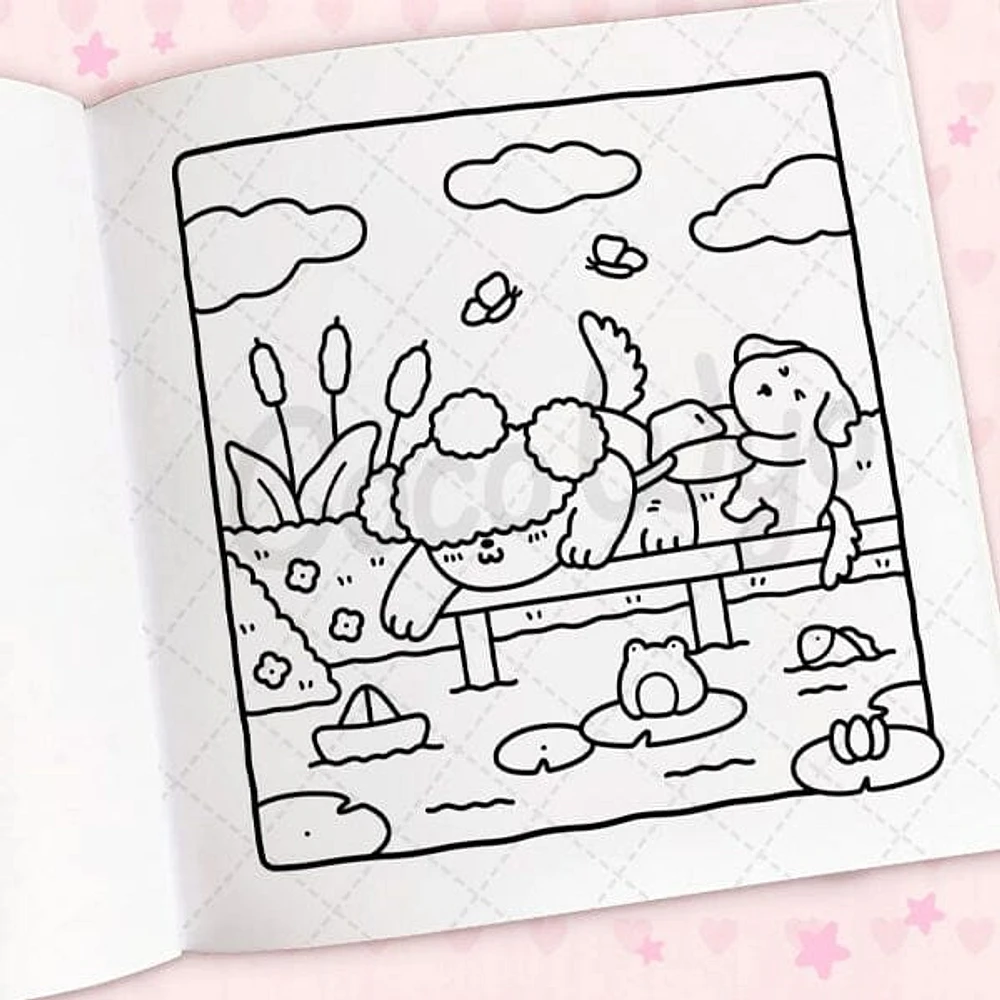 Cozy Cuties: Cute & Comfy Coloring Book for Adults and Kids by Coco Wyo