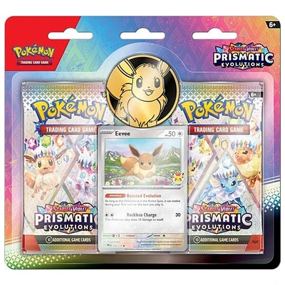 Pokémon TCG: Scarlet & Violet 8.5 Prismatic Evolutions Two-Pack Blister w/ Coin