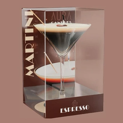 Aura Candles: Espresso Martini Scented Novelty Candle (7oz)