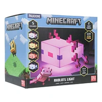 Paladone Minecraft Axolotl 8" 5 Color Novelty Tabletop Touch Lamp