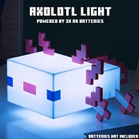 Paladone Minecraft Axolotl 8" 5 Color Novelty Tabletop Touch Lamp