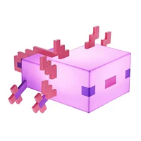 Paladone Minecraft Axolotl 8" 5 Color Novelty Tabletop Touch Lamp