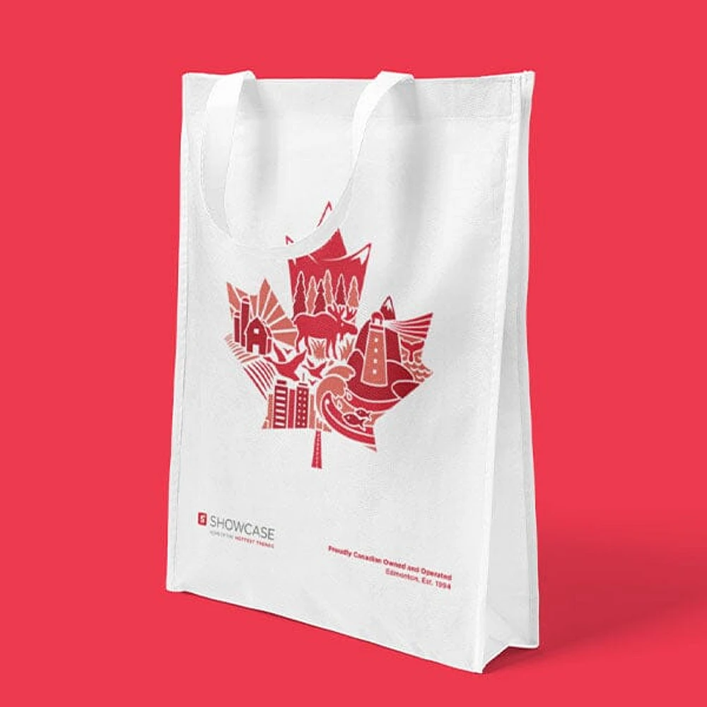 Showcase Exclusive Canada Medium Eco-Friendly Graphic Tote Bag (1pc)