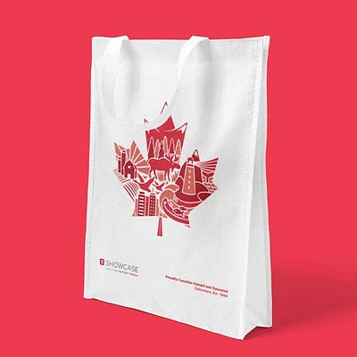 Showcase Exclusive Canada Medium Eco-Friendly Graphic Tote Bag (1pc)
