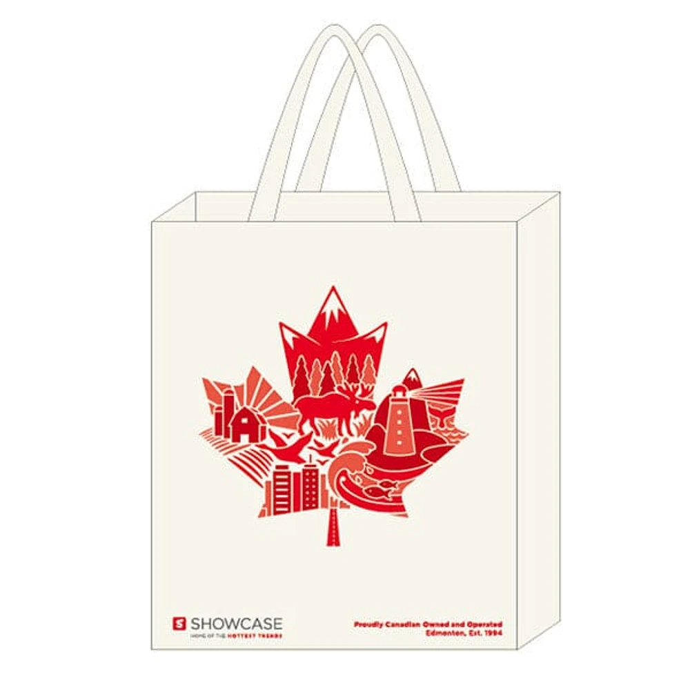 Showcase Exclusive Canada Medium Eco-Friendly Graphic Tote Bag (1pc)