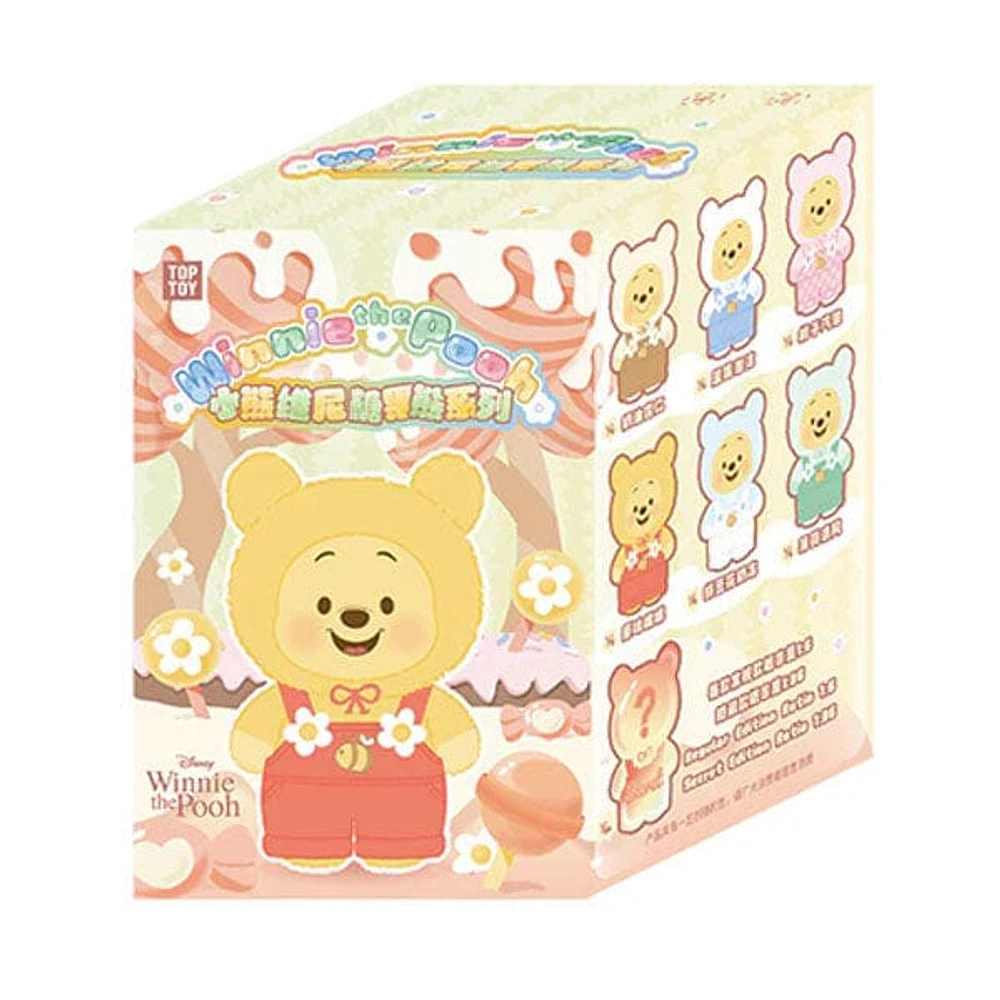 TOP TOY x Disney: Winnie The Pooh "Candy Bear" Series Plush Keychain Blind Box (1pc)