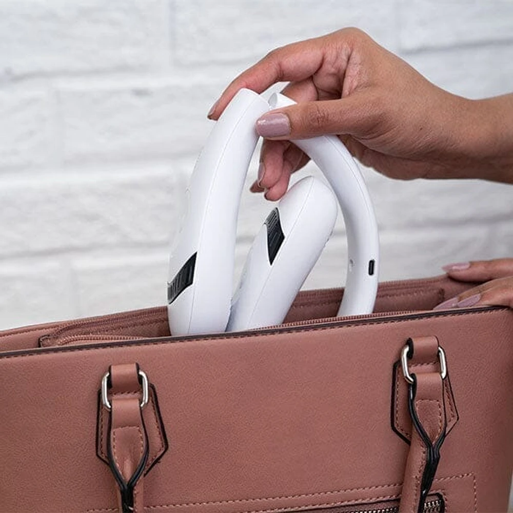 Cool Chill: Foldable NeckSlim Fan With Digital Display in