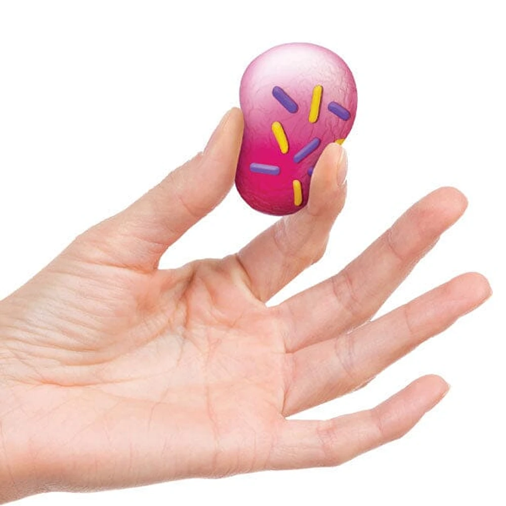 Nee Doh Teenie Dohnut Holes Squishy Fidget Stress Ball Toys (6pc) Assorted Colors