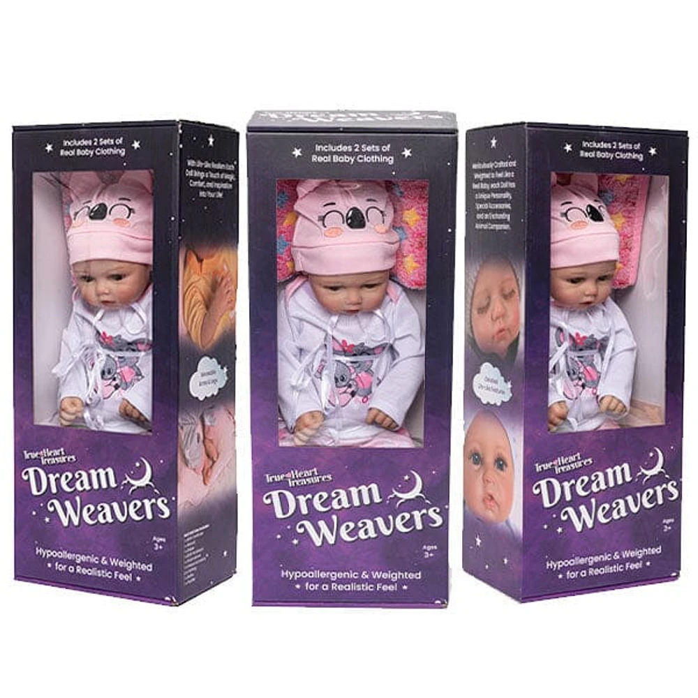 TrueHeart Treasures: Dream Weavers Collection Weighted Reborn Lifelike Baby Dolls (3kg) Baby Evangeline