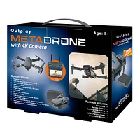 Outplay MetaDrone 4K Dual-Camera RC Drone with Case & Bonus Battery