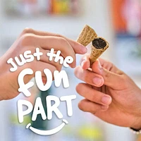 Just The Fun Part Dubai Chocolate Pistachio Kadaifi Filled Bite-Size Crispy Mini Waffle Cones (120g)