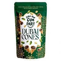 Just The Fun Part Dubai Chocolate Pistachio Kadaifi Filled Bite-Size Crispy Mini Waffle Cones (120g)