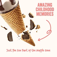 Just The Fun Part Dubai Chocolate Pistachio Kadaifi Filled Bite-Size Crispy Mini Waffle Cones (120g)