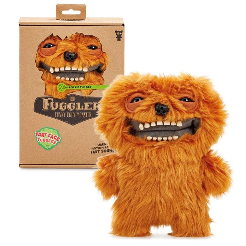 Fugglers "Fart Face" Series 1 Motion Censor 9" Plush Toys (1pc) Style Ships Assorted