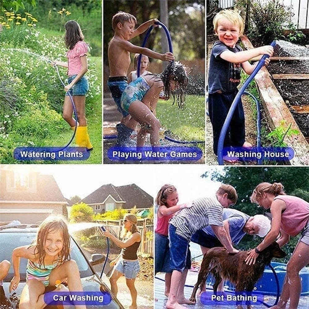 GRO-Hose BLUE 75ft Expandable Hose With Sprayer Nozzle