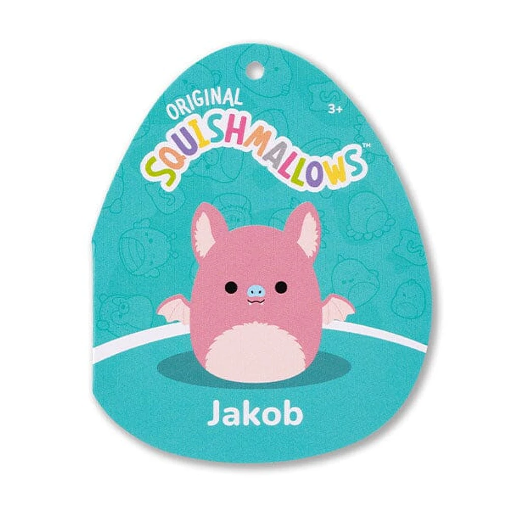 Squishmallows Super Soft Plush Toys 7.5" Jakob The Pink Fruit Bat