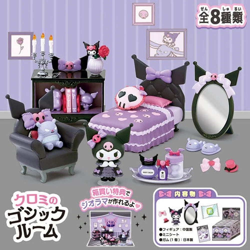 Re-Ment Sanrio: Kuromi's Gothic Room Blind Box (1pc)