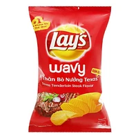 Lay's Wavy Texas Tenderloin Steak Flavor Potato Chips (‎90g) Limited Edition Import From Vietnam