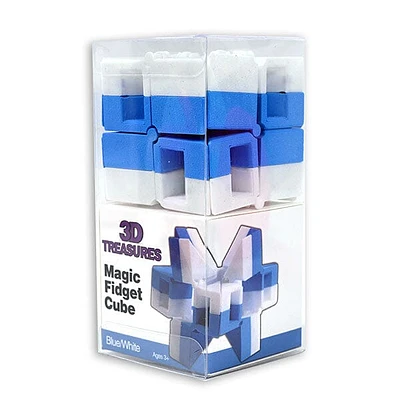 3D Treasures Magic Cube Fidget Toy (1pc) Multiple Colors