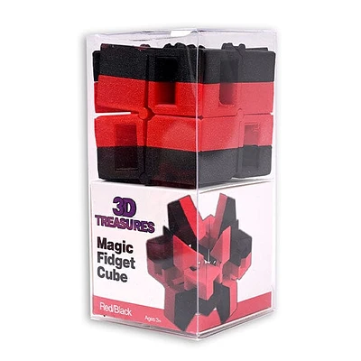 3D Treasures Magic Cube Fidget Toy (1pc) Multiple Colors