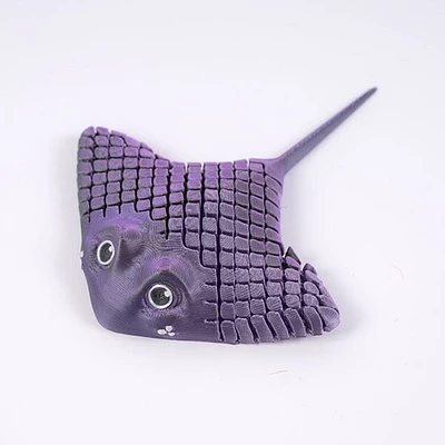 3D Printed Articulated Manta Ray Fidget Toy (Multiple Colors)