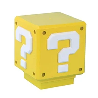 Paladone Super Mario Bros Question Mark Box Mini 3" Novelty Tabletop Touch Lamp