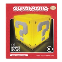 Paladone Super Mario Bros Question Mark Box Mini 3" Novelty Tabletop Touch Lamp
