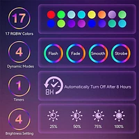 Mood Motions 16" LED Color-Changing Motion Luminous Lamp