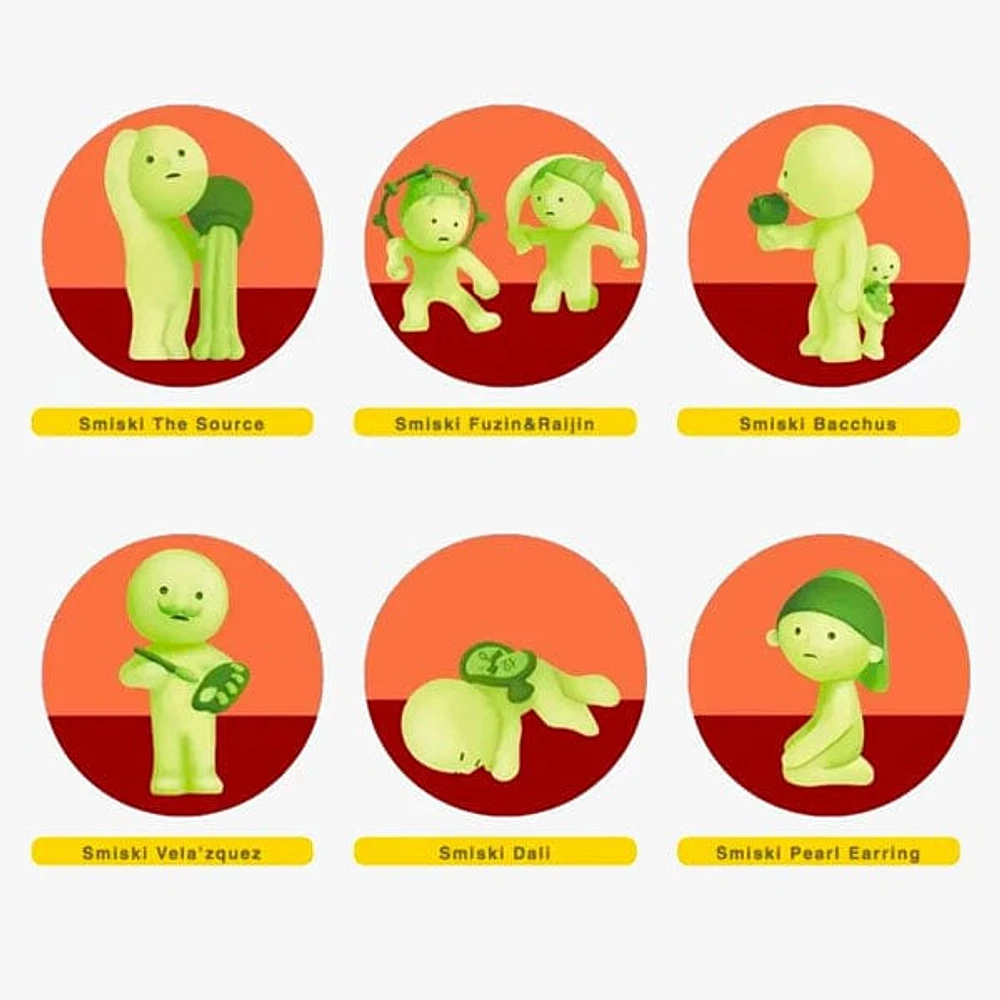 Smiski Museum Series Collectible Glow in the Dark Figurine Blind Box (1pc)