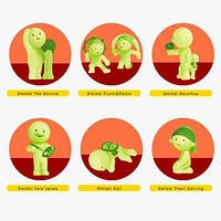 Smiski Museum Series Collectible Glow in the Dark Figurine Blind Box (1pc)