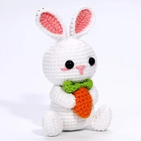 The LOOP Brigade: DIY Mini Crochet Plush Toy Complete Kit For Beginners - Nibbles the Bunny