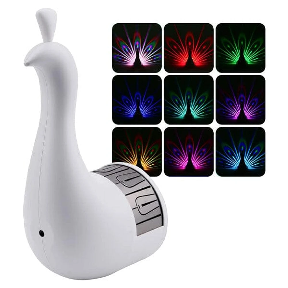 PeacockPop Wall Sconce Peacock Projection Touch Lamp