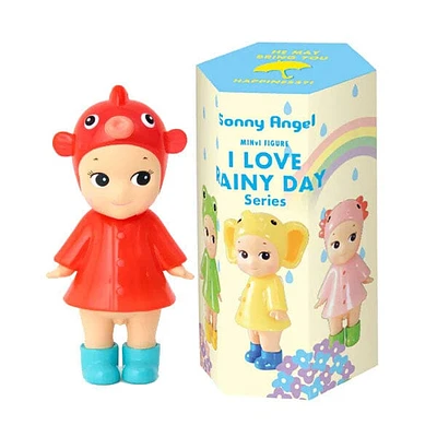Sonny Angel Collectable Mini Cherub Figurines Limited Edition "I Love Rainy Day" Series Blind Box (1pc)